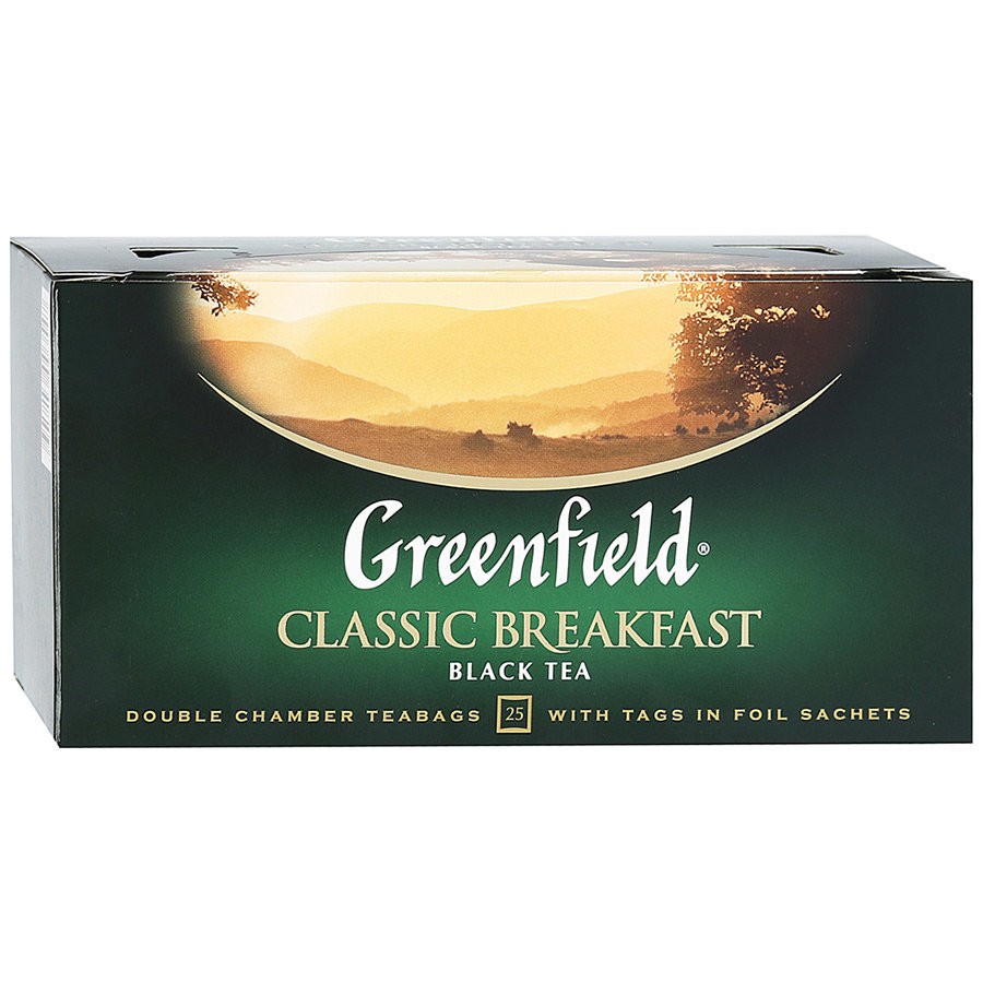 Чай черный Greenfield Classic Breakfast 25 пак оптом 
