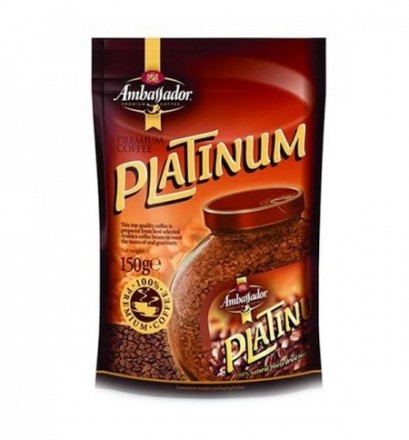 Кофе растворимый Ambassador Platinum 150г пакет оптом 
