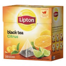 Черный чай Lipton Citrus в пирамидках 20 пак оптом