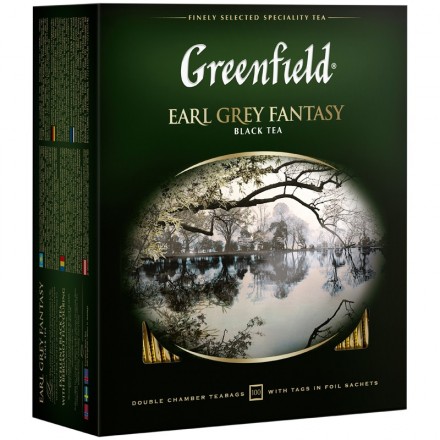 Чай черный Greenfield Earl Grey Fantasy 100пак оптом 
