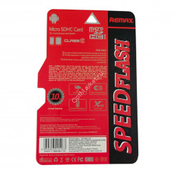 Карта памяти Remax Speed Flash Micro SDHC Card 16 GB