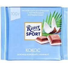 Шоколад Ritter Sport 100г/12шт  Кокос оптом 