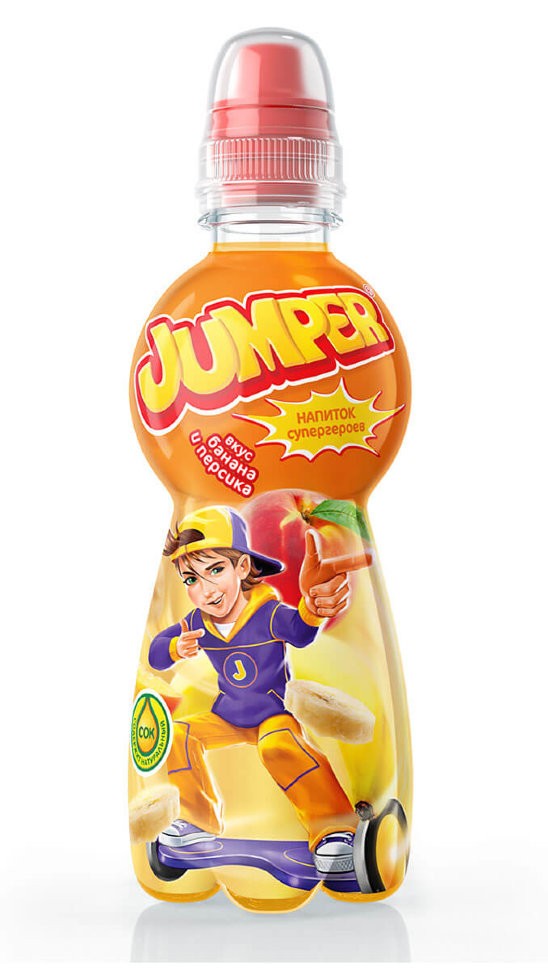 Напиток негазированный Jumper Банан-Персик 0,33 л оптом 