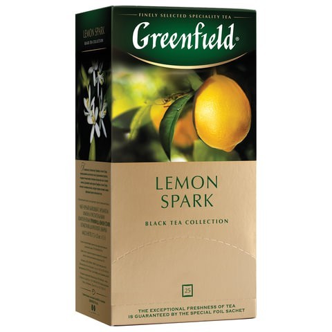 Чай черный Greenfield Lemon Spark 25пак оптом 