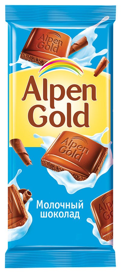 Alpen Gold шоколад молочный, 90 г оптом 