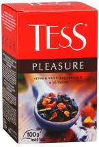Черный чай Tess Pleasure с шиповником и яблоком оптом