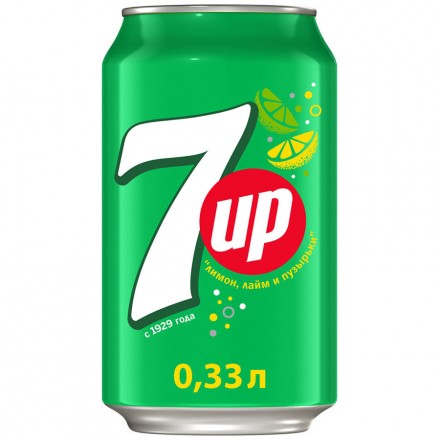 Газированный напиток 7-UP Лимон-Лайм 0,33 л отпом 
