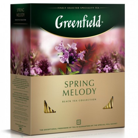 Чай черный Greenfield Spring Melody 100пак оптом 