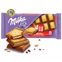Milka шоколад молочный с печеньем Lu 87 г оптом