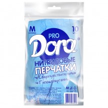 Перчатки нитриловые Dora Pro гипоаллергенные, 10 шт оптом