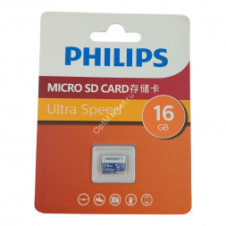 Карта памяти Philips Micro SD 16 Gb