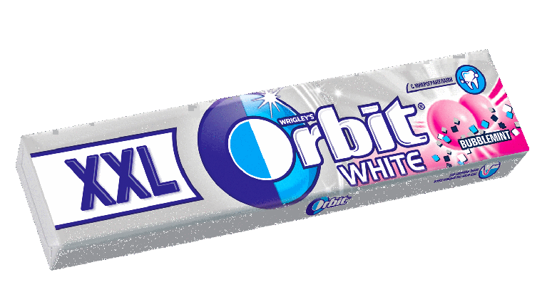 Жевательная резинка Orbit XXL White Bubblemint оптом 