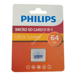 Карта памяти Philips Micro SD 64 GB