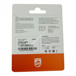 Карта памяти Philips Micro SD 64 GB