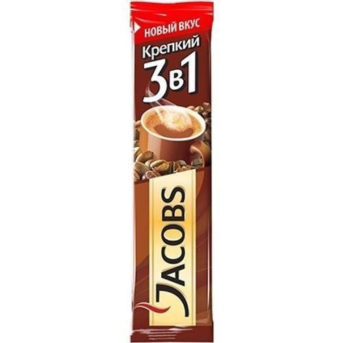 Кофе растворимый Jacobs 3 в 1 Крепкий 12,6г оптом 