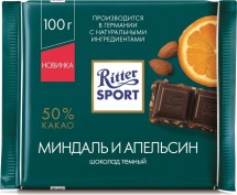 Шоколад Ritter Sport Миндаль и Апельсин 100г оптом