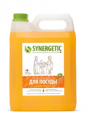 SYNERGETIC для мытья посуды «Апельсин» 5л оптом 
