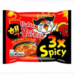 Лапша быстрого приготовления Самянг Hot Chicken Flavor Ramen 3x Spicy (супер острая) курица 140 г