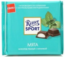 Шоколад Ritter Sport Мята 100г оптом