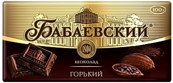 Бабаевский шоколад горький 60 г/3*25 оптом 