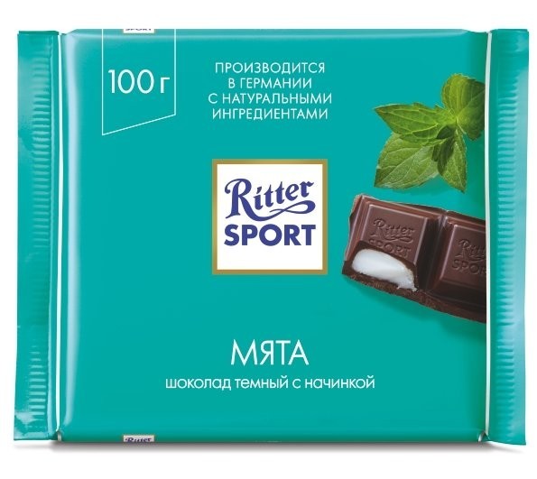 Шоколад Ritter Sport Мята 100г оптом 