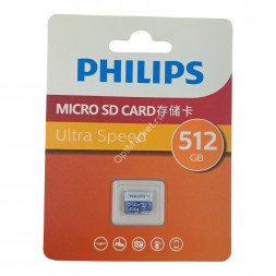 Карта памяти Philips Micro SD 512 GB