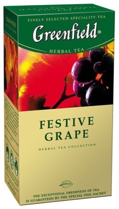 Чай Greenfield Festival Grape виноград 25пак оптом 